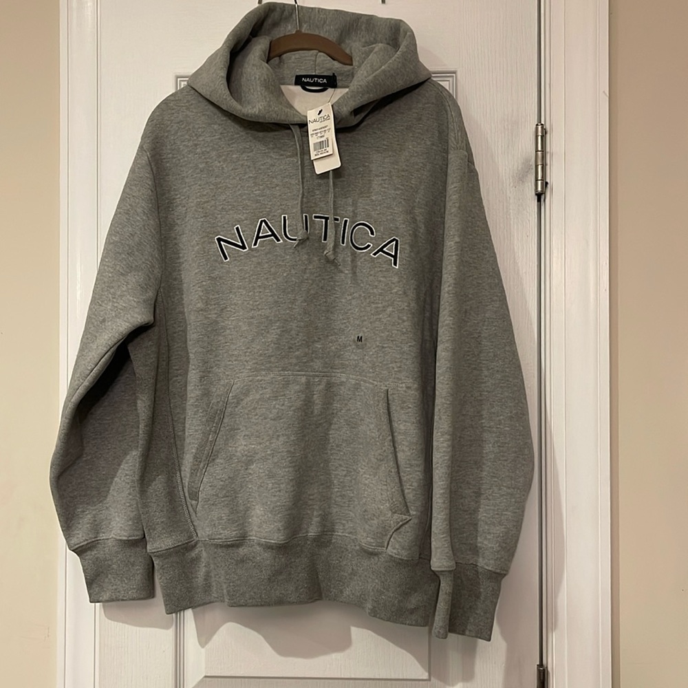 nautica men’s hoodie 78% cotton 22% polyester y